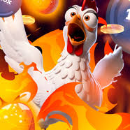 Co-co Road gameplay showing flying white chickens with multiplier display on orange-yellow gradient background